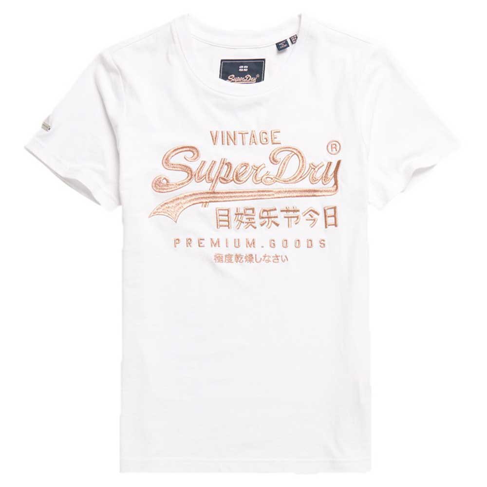 Superdry Premium Goods Luxe Embroidered Korte Mouwen T-Shirt