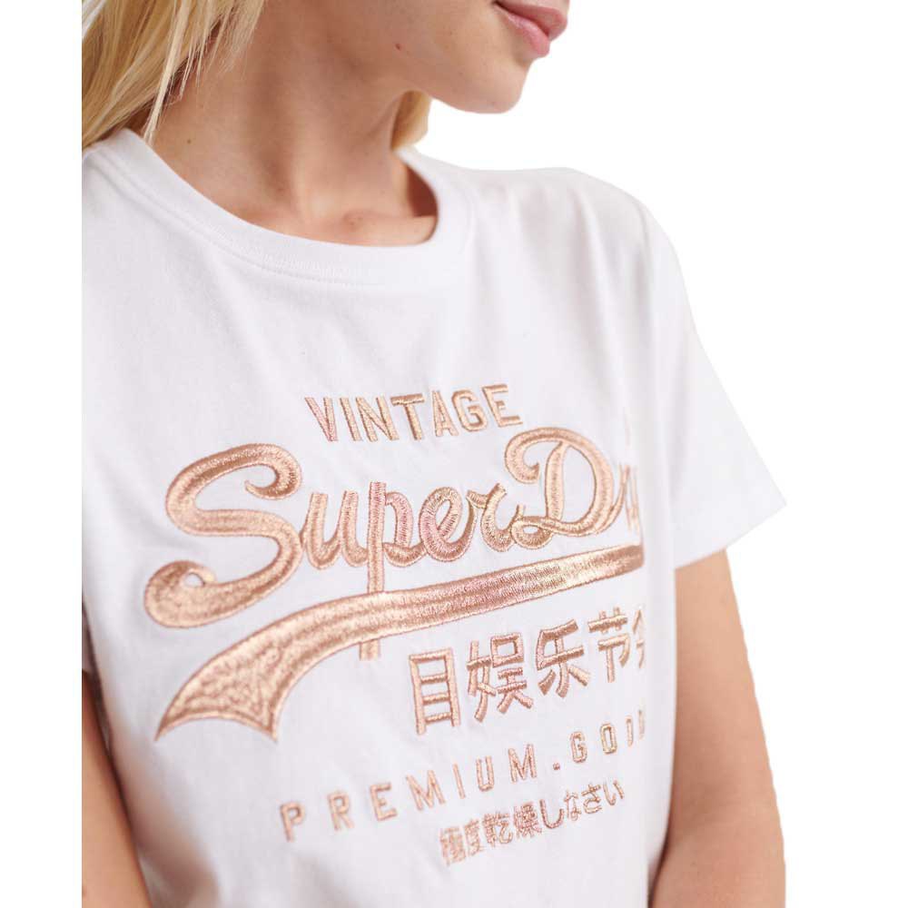 Superdry Premium Goods Luxe Embroidered Short Sleeve T-Shirt