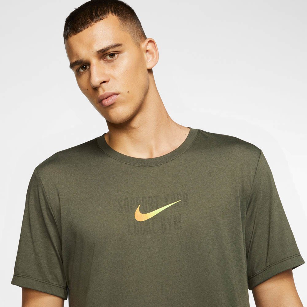 Nike Dri Fit Seasonal Swoosh Short Sleeve T-Shirt