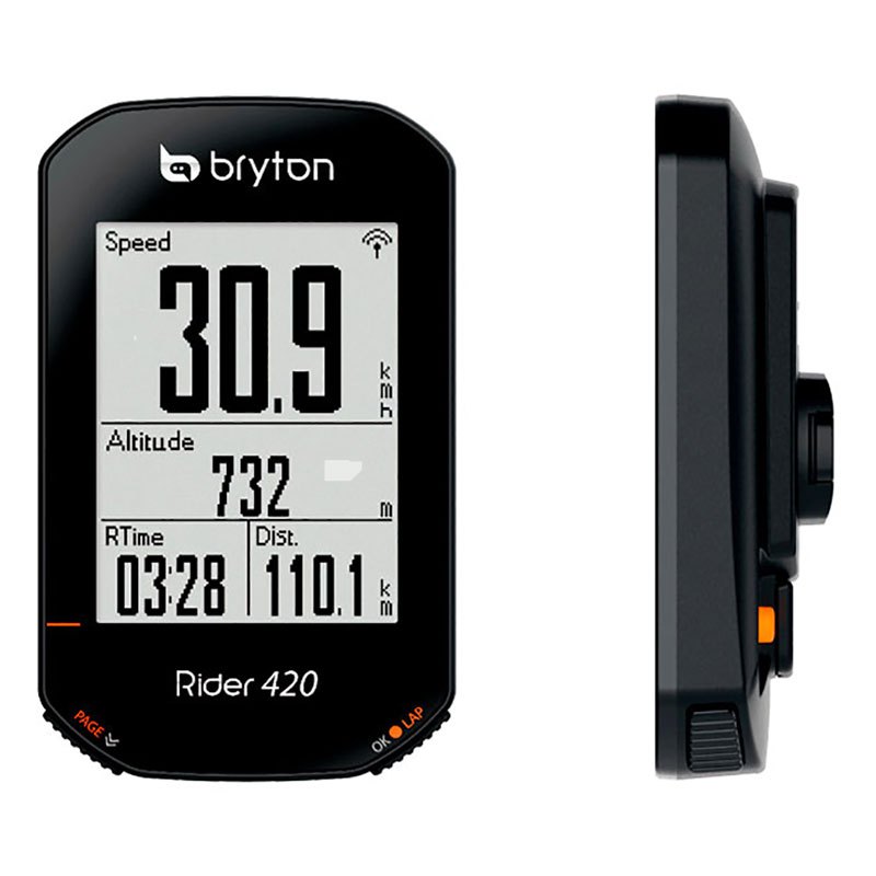 Bryton サイクリングコンピュータ Rider 420E, 黒 | Bikeinn