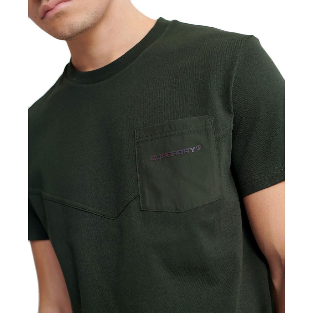 Superdry Kort Ärm T-Shirt Urban Tech Nylon Pocket
