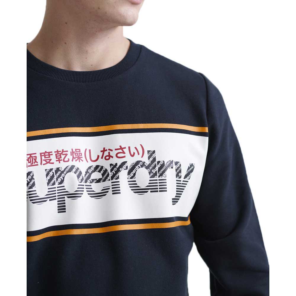 Superdry Core Logo Stripe Sweatshirt