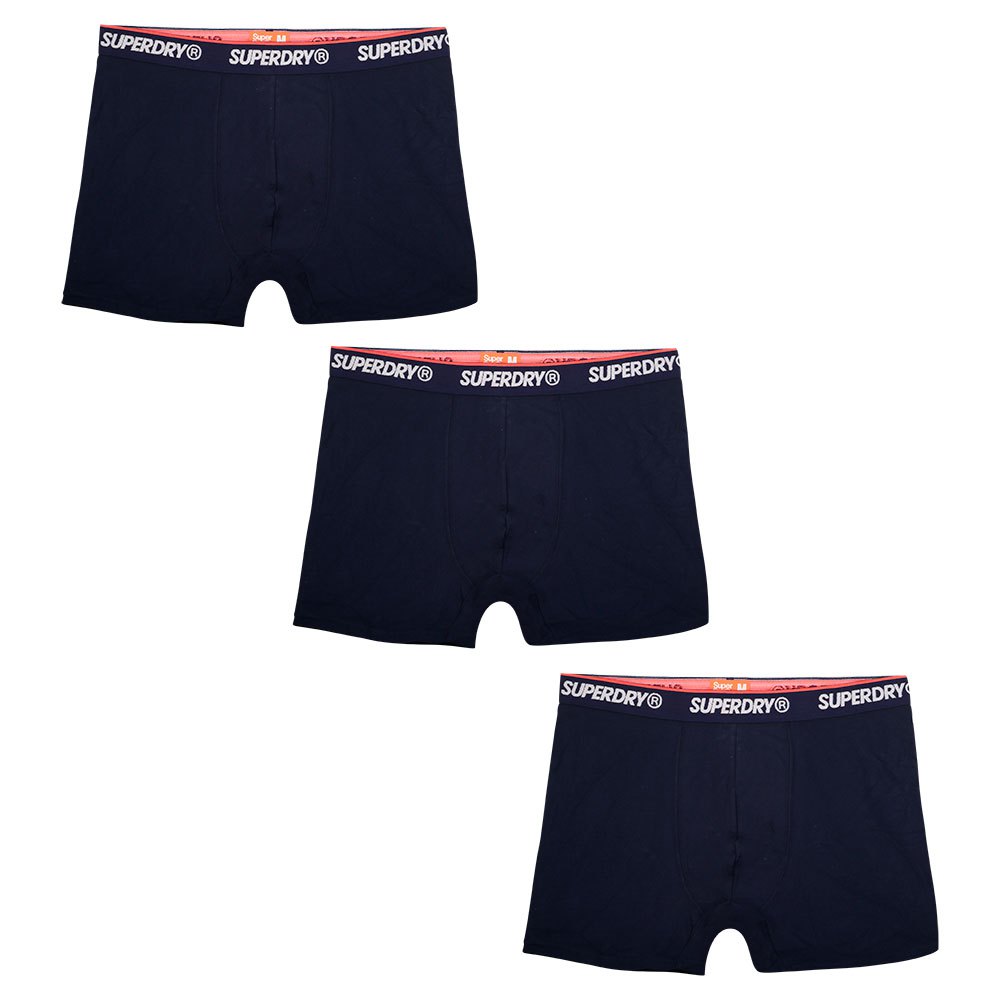 Black Multipack All Sizes Superdry Classic Boxer Triple Pack Underwear Shorts 