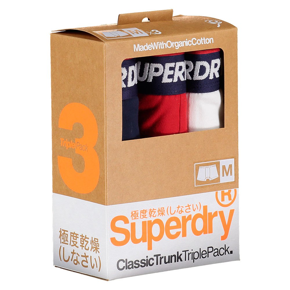 Superdry Organisch Katoen Classic Boxer 3 Eenheden