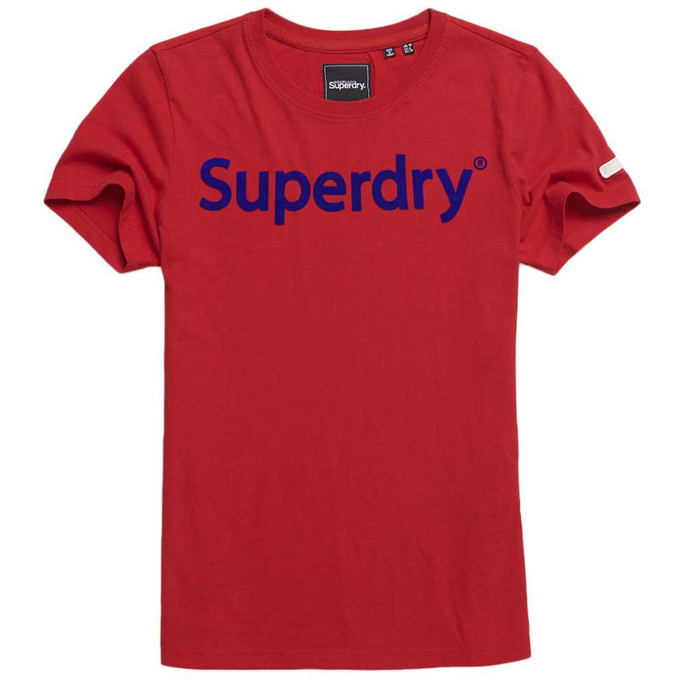 Superdry Regular Flock T-shirt med korta ärmar