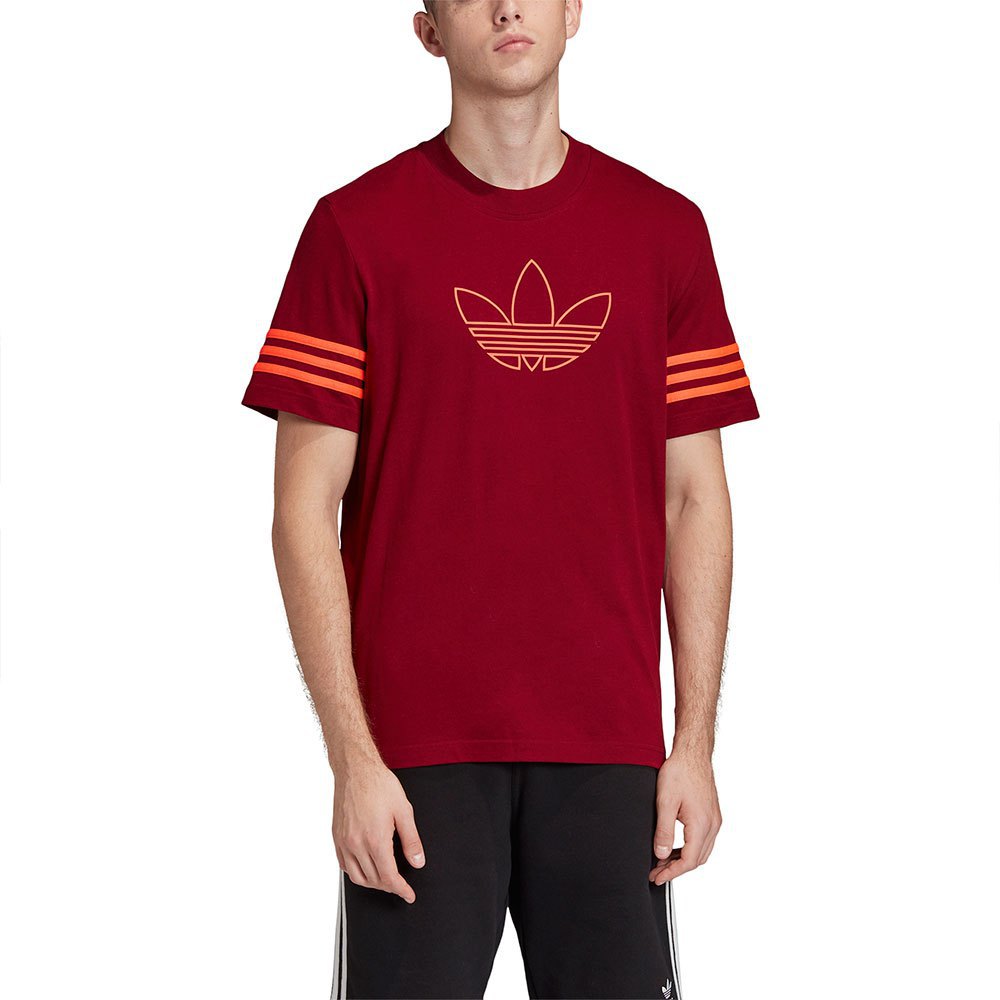 Almachtig Minimaliseren Continentaal adidas Originals Outline Short Sleeve T-Shirt Red | Dressinn