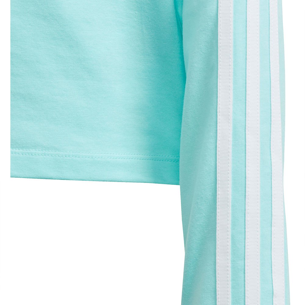 adidas Originals 3 Stripes Crop Long Sleeve T-Shirt