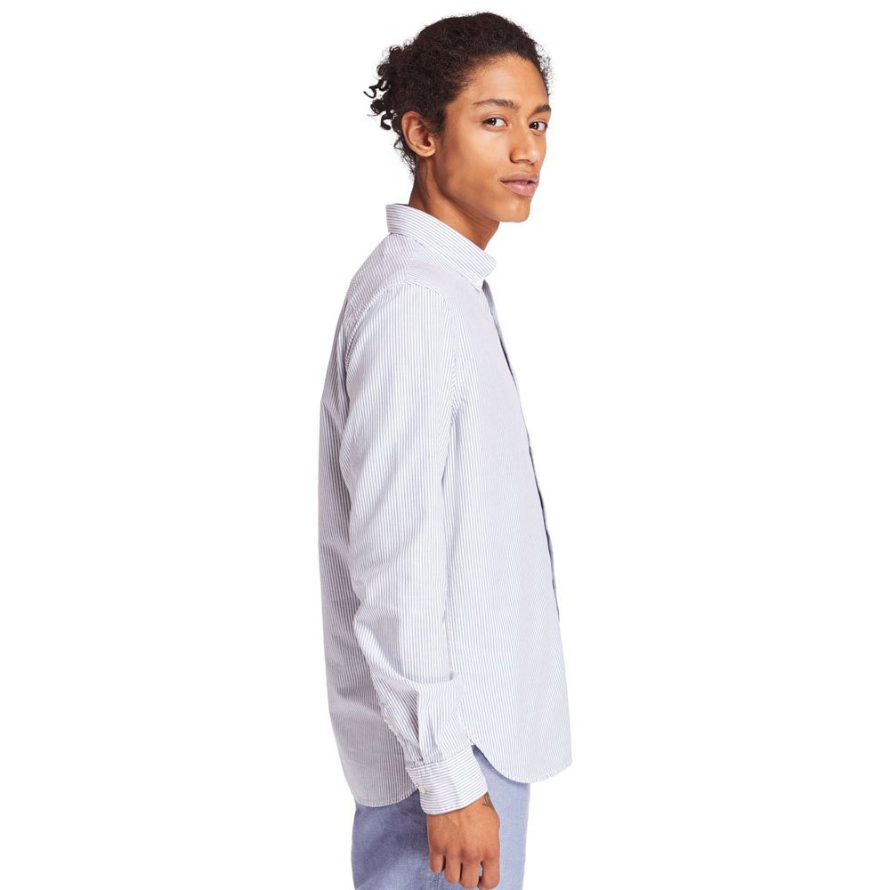 Timberland Elevated Oxford Stripe Long Sleeve Shirt