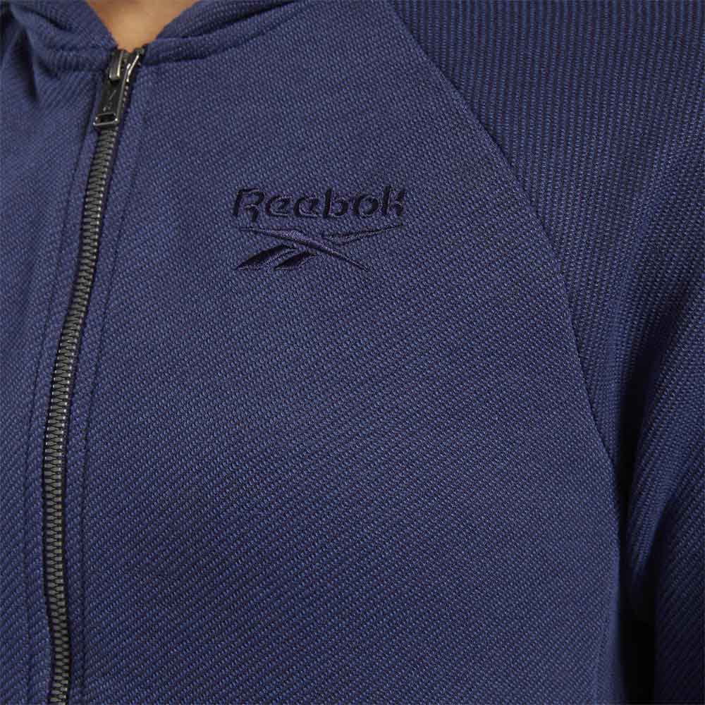 Reebok Felpa Con Cerniera Training Essentials Textured Logo