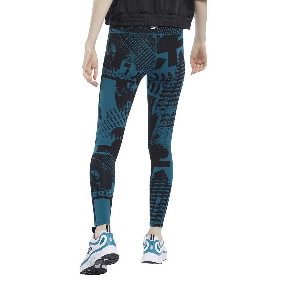 Reebok Mallas Workout Ready Meet You There All Over Print Cotton