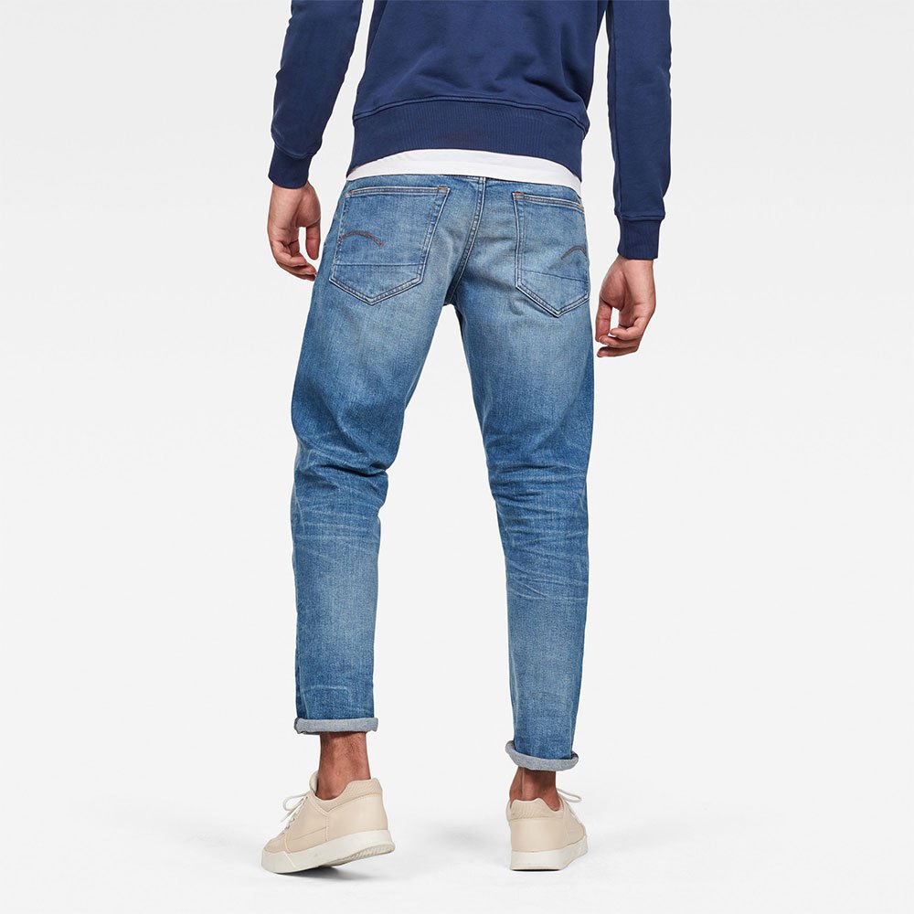 Blue G-Star Men's 3301 Tapered Fit Jeans 
