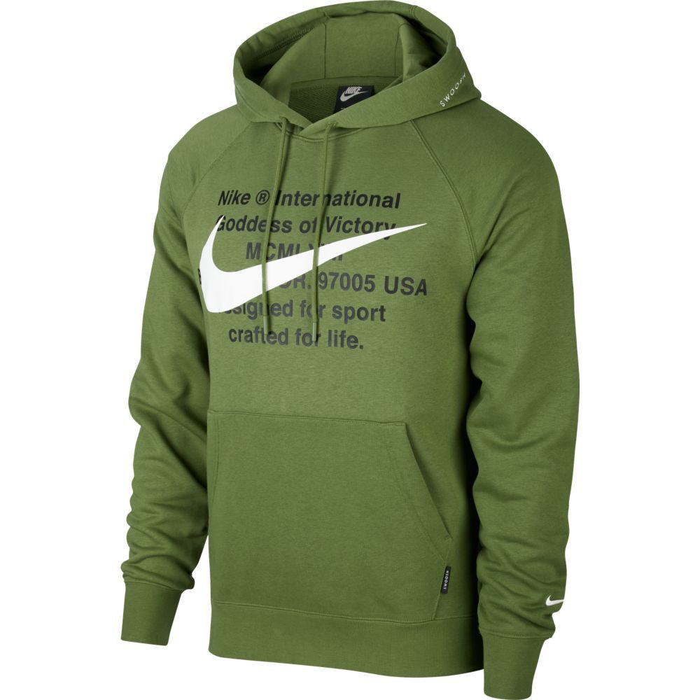 alleen Verzending Sta op Nike Sportswear Swoosh French Terry Sweatshirt Green | Dressinn