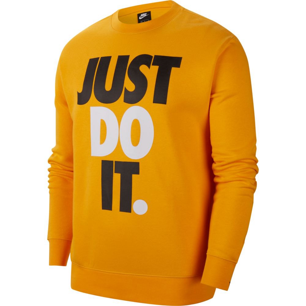 Nike Sudadera Sportswear Just Do It Crew HBR Naranja Dressinn