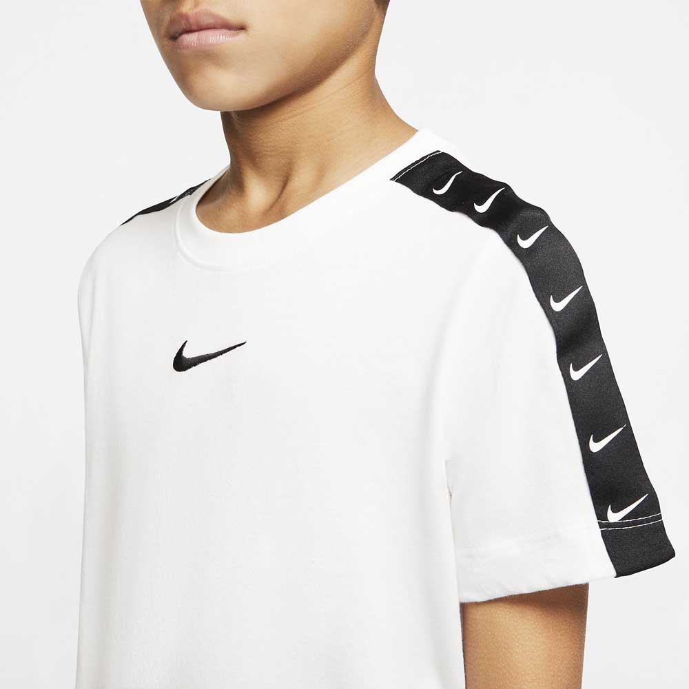pimienta Empotrar Prosperar Nike Sportswear Swoosh Tape Short Sleeve T-Shirt White | Dressinn
