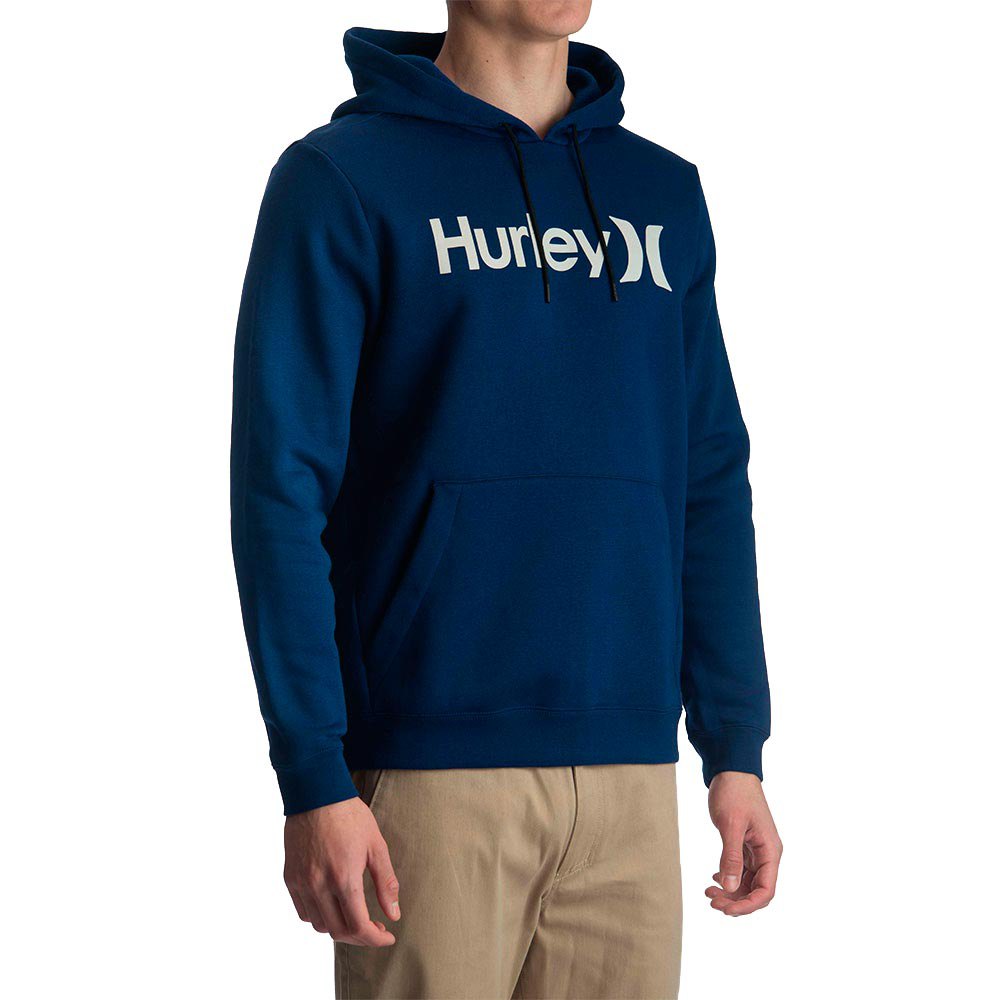 New Men's Hurley surf Check Pullover Hoodie Black Gray Blue L XL XXL 