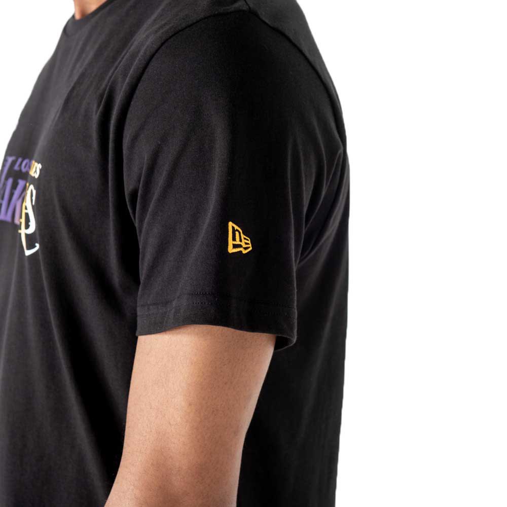 New era NBA Los Angeles Lakers Gradient Wordmark Kurzarm T-Shirt