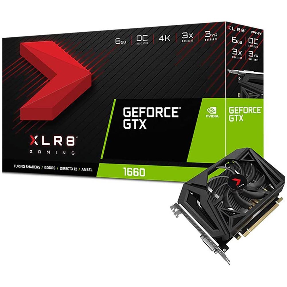 Pny GeForce GTX 1660 XLR8 Gaming 6GB GDDR5 Graphic Card Black| Techinn