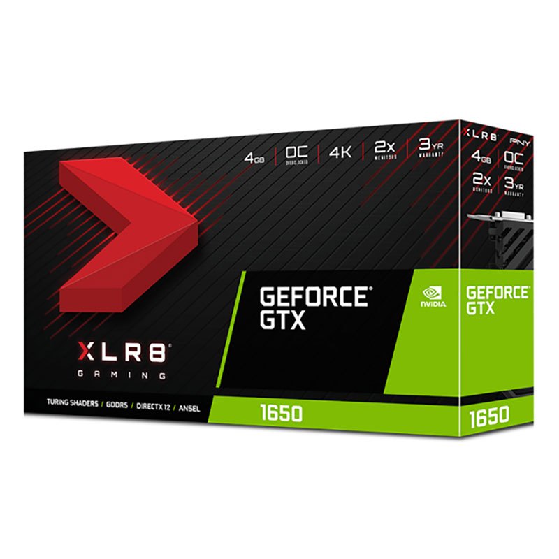 Pny Tarjeta Gráfica GeForce GTX 1650 XLR8 Gaming 4GB GDDR5