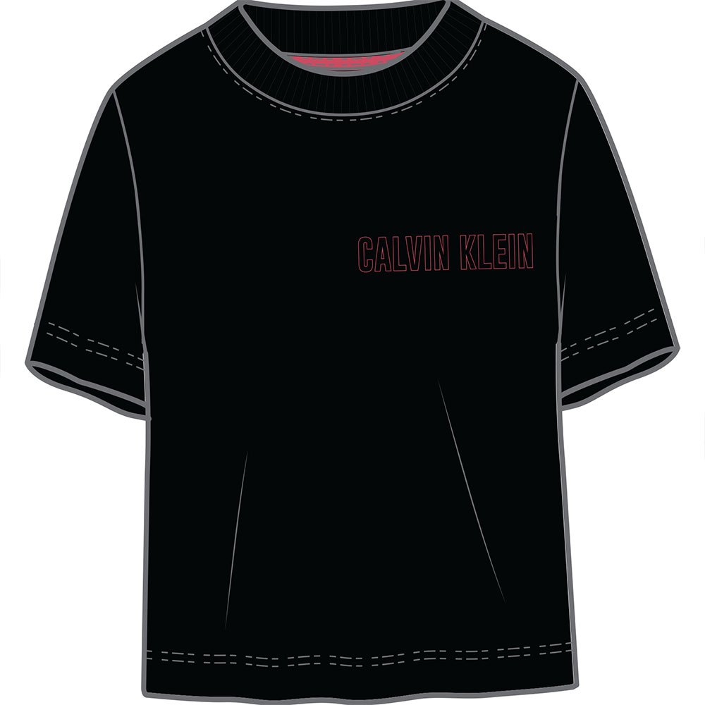 calvin-klein-cropped-t-shirt-med-korte--rmer