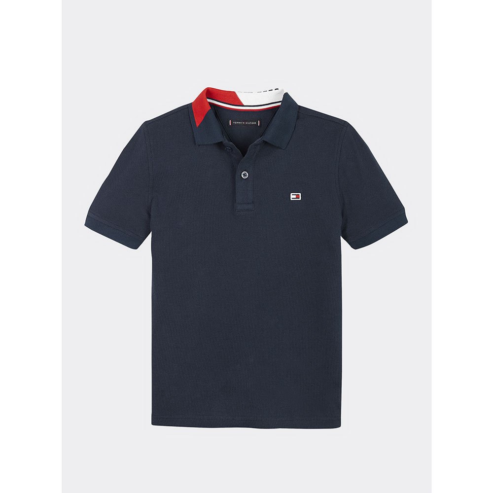 Tommy Hilfiger Boys Th Intarsia Chest Polo S/S Shirt 