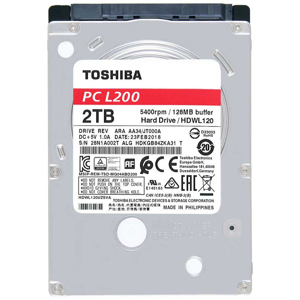 Toshiba L200 2TB 2.5´´ Σκληρός δίσκος