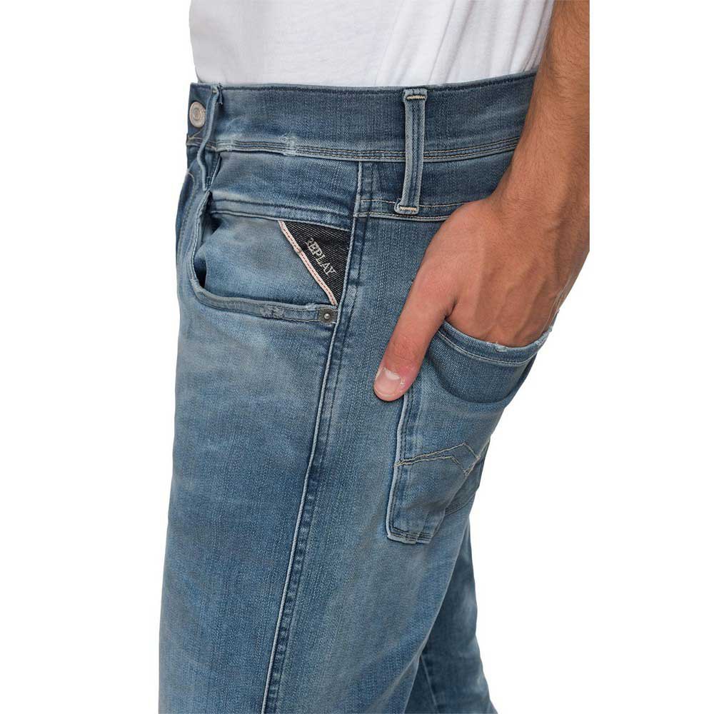 Anbass X-Lite Plus Jeans UomoReplay in Denim da Uomo colore Nero Uomo Abbigliamento da Jeans da Jeans a sigaretta 