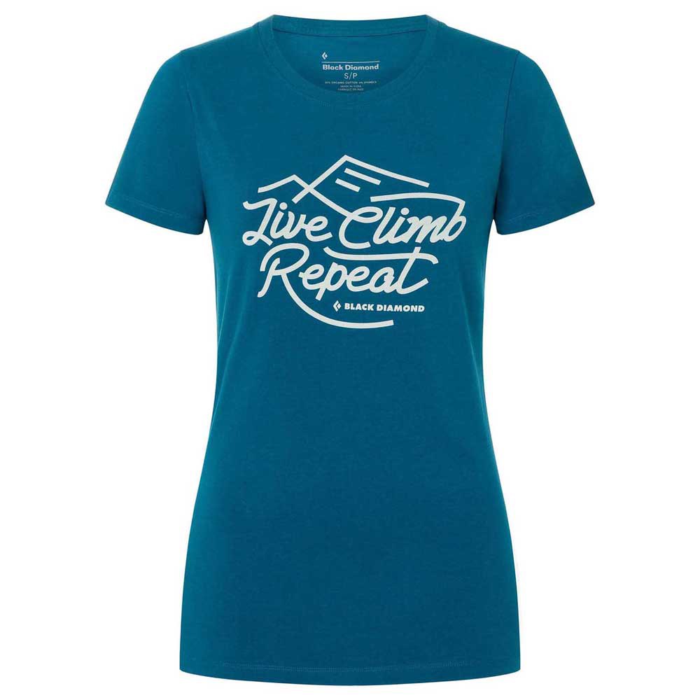 mængde af salg Dum Tilsvarende Black diamond Live Climb Repeat Short Sleeve T-Shirt Blå| Trekkinn T-shirts