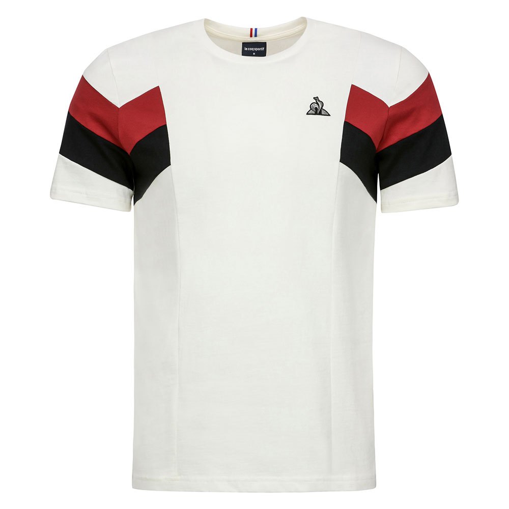 komme ud for stole Fader fage Le coq sportif Tricolor Pronto N1 Short Sleeve T-Shirt White| Dressinn