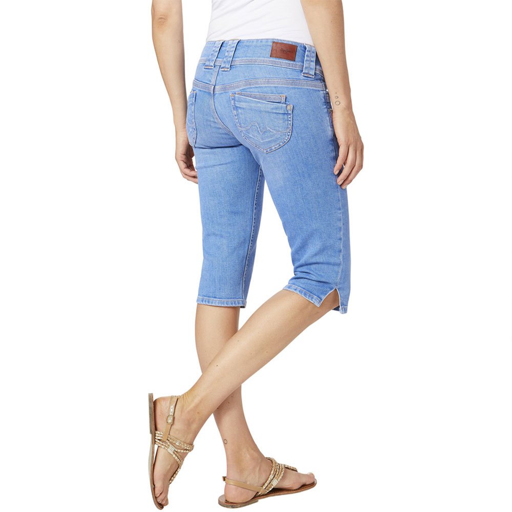Womens Clothing Shorts Cargo shorts Pepe Jeans Denim Venus Crop Cargo Shorts in Blue 