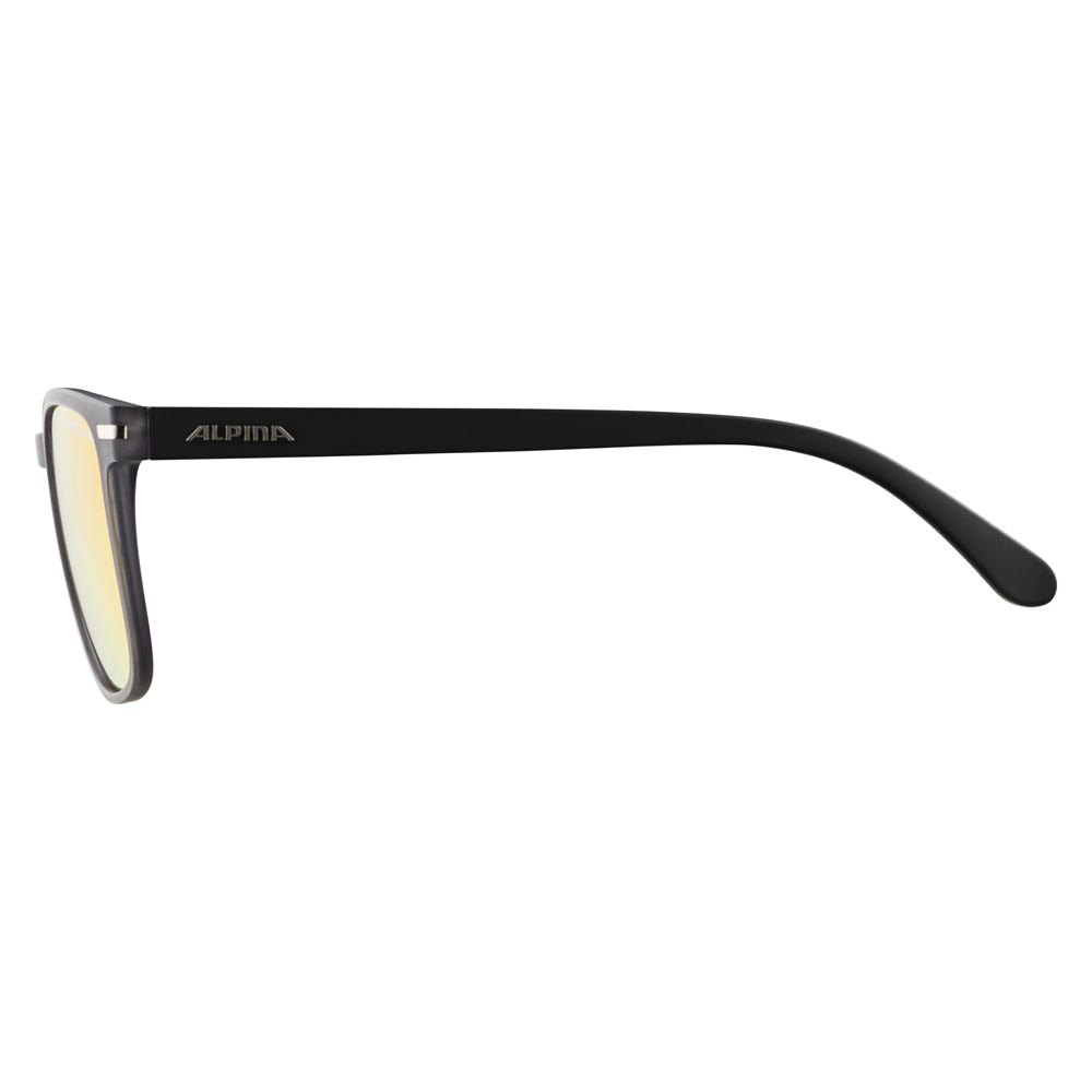 Alpina Yefe Mirrored Polarized Sunglasses, Black