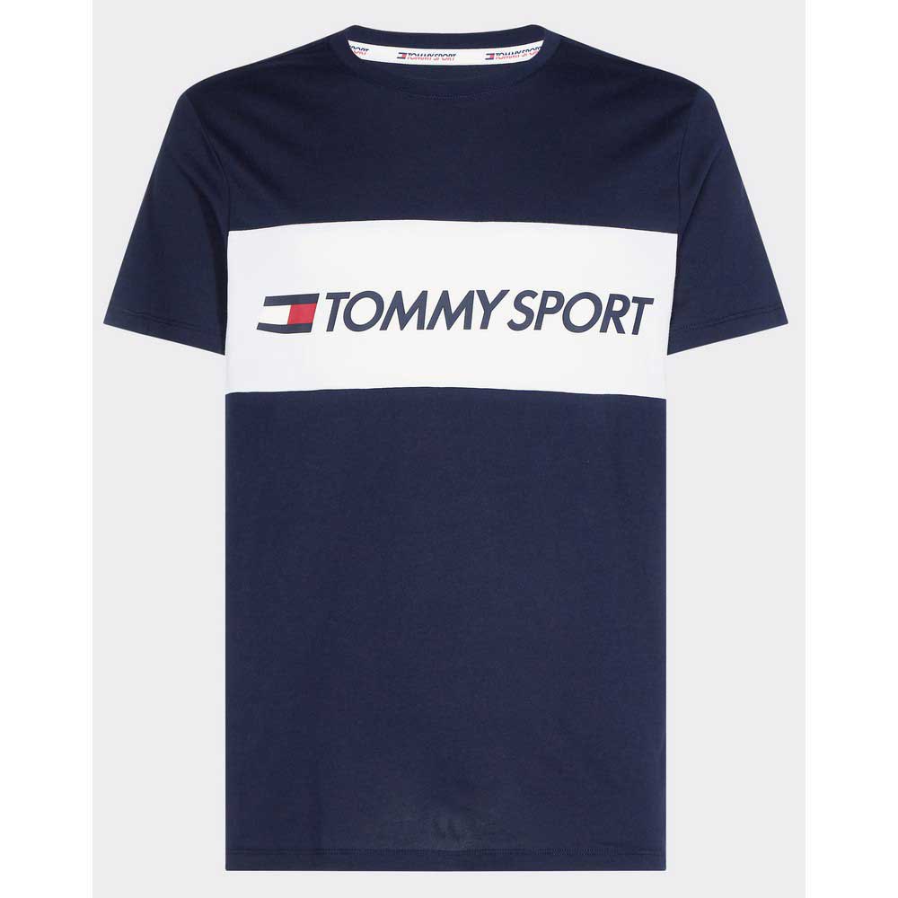 Tommy hilfiger ColorBlock Logo Korte Mouwen T-Shirt