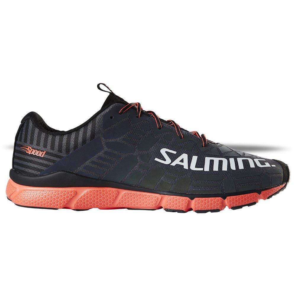 SALMING MENS ROAD NEUTRAL CUSHIONED RUNNING GYM TRAINERS SNEAKERS SHOES BLACK 
