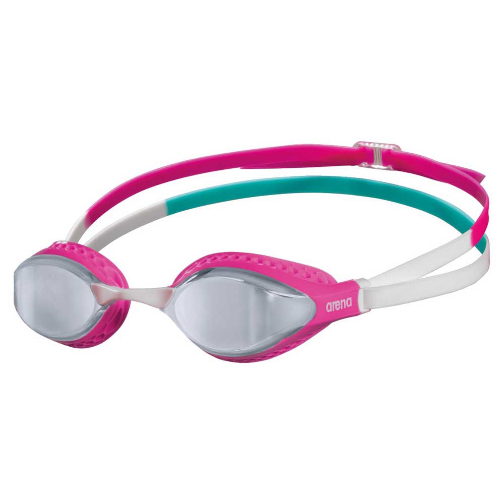 Swimming Goggles arena fitness women's pink wide vision anti fog uv protection 