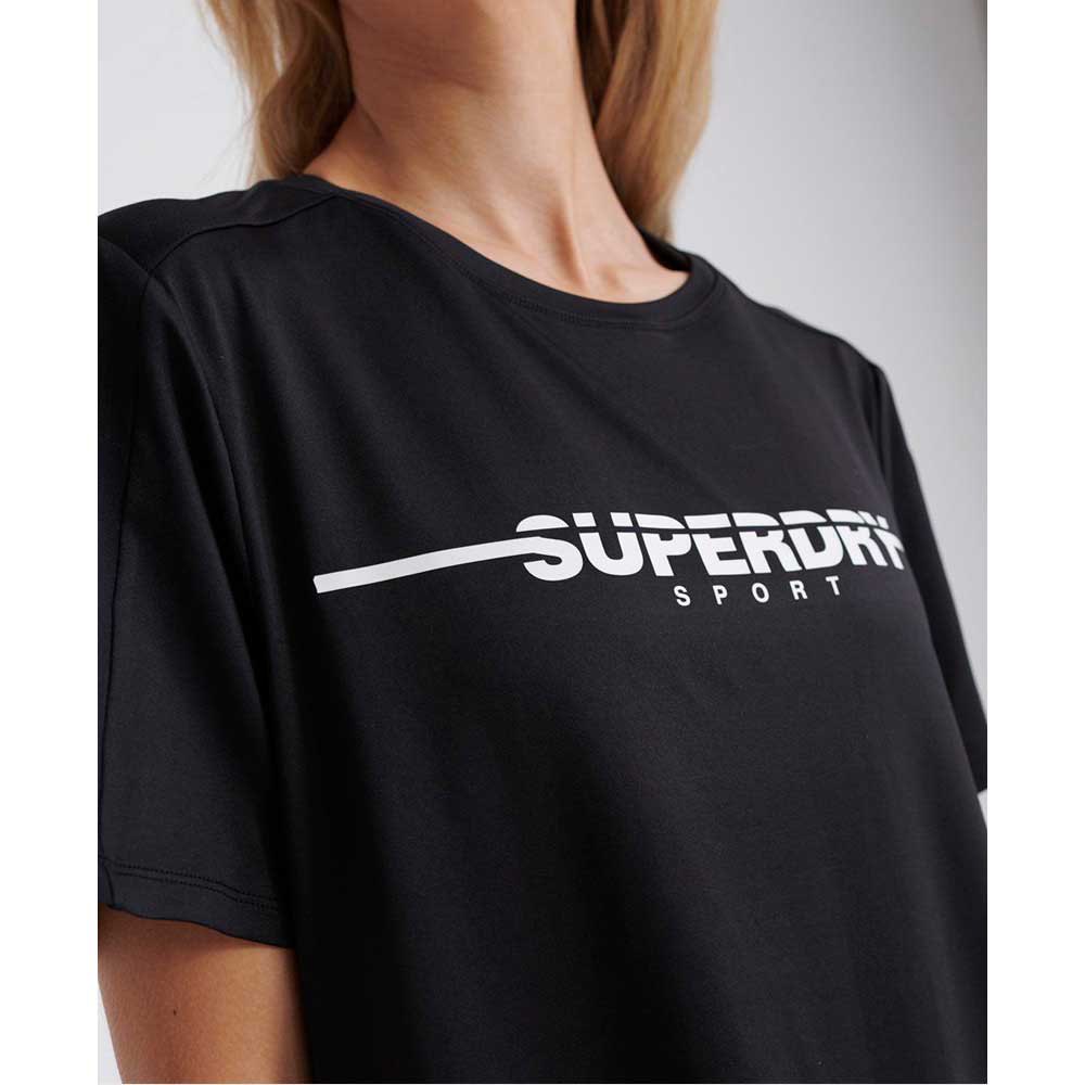 Superdry Training Gym Short Sleeve T-Shirt Sports Bra