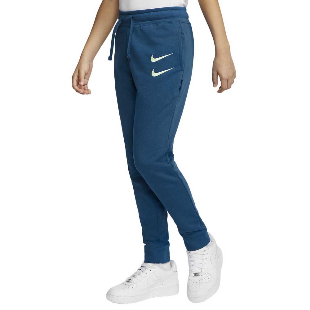 Inocencia Color de malva Establecimiento Nike Sportswear Swoosh Pants Blue | Dressinn