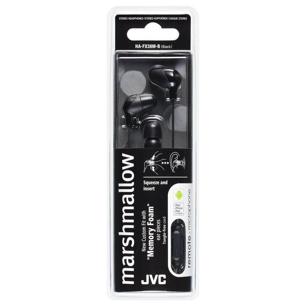 Brand New JVC HA-FX38M WHITE Marshmallow In-Ear headphones with Remote & Mic