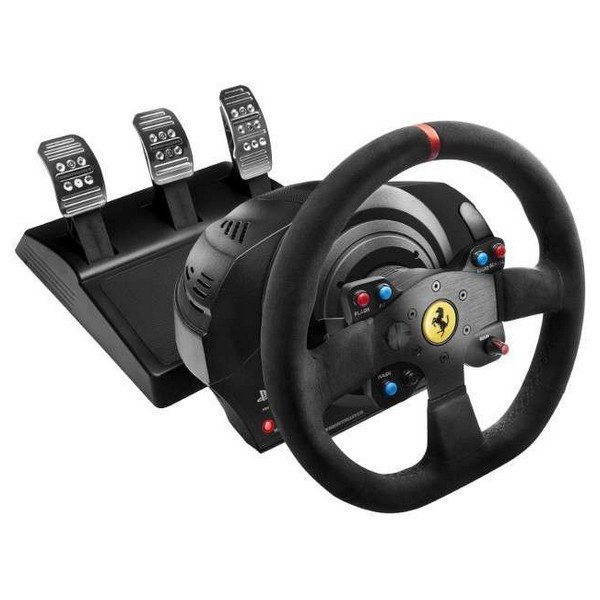 Perversion Highland generelt Thrustmaster T300 Ferrari Integral Racing Alcantara Edition PC/PS4 Steering  Wheel+Pedals Black| Techinn