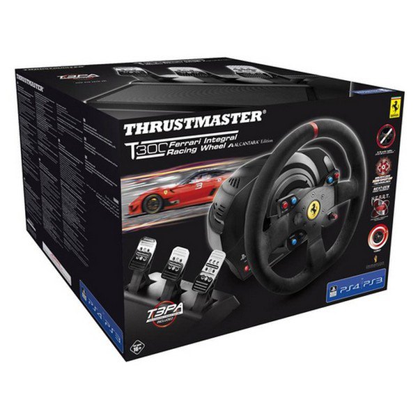Thrustmaster Alcantara Edition PC/PS T300 Ferrari Integral Racing 4 Styretøj Hjul+pedaler