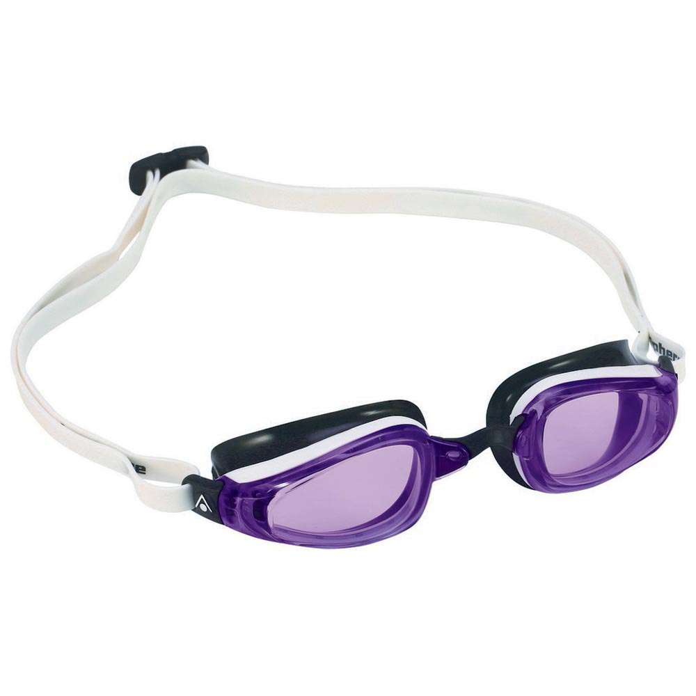 Aqua Sphere K180 Lady Violet Lens White Black Frame Swimming Goggles for sale online 