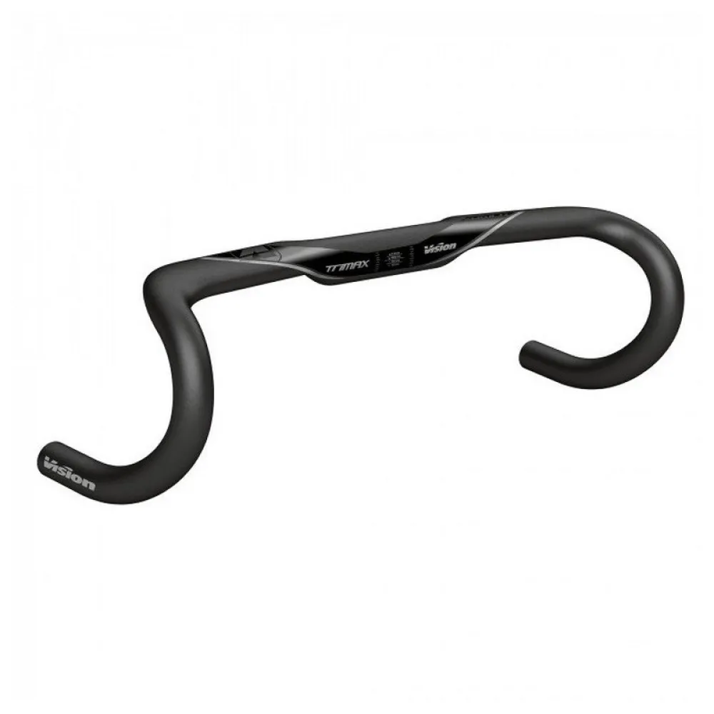 Vision Trimax Aero Di2 Aluminium 125 mm Drop ハンドルバー, 黒 