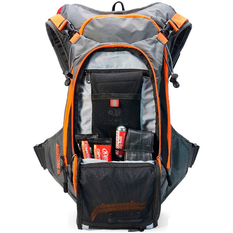 One Size USWE Airborne 15L Hydration Pack Black/Grey 