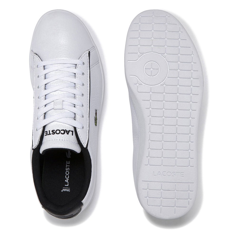 Lacoste Carnaby Evo Tumbled Leather Synthetic Trainers