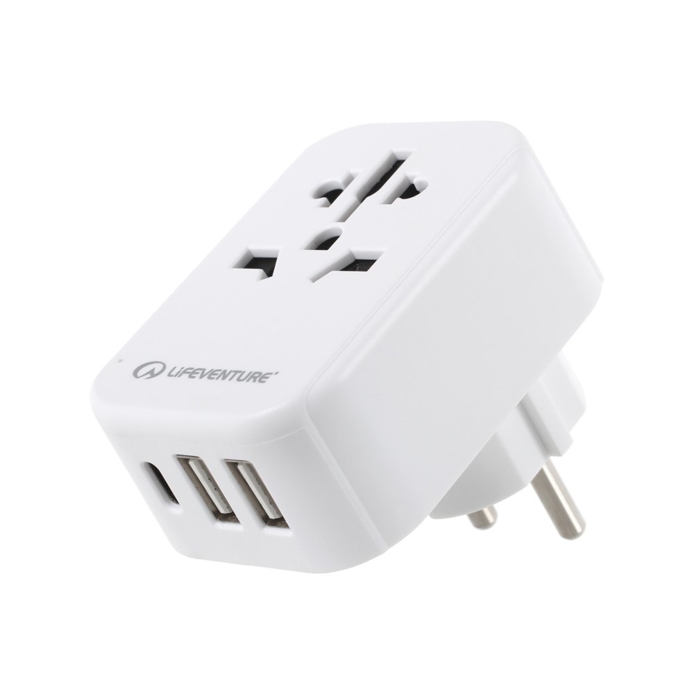 Lifeventure World To Europe Rejseadapter Med USB