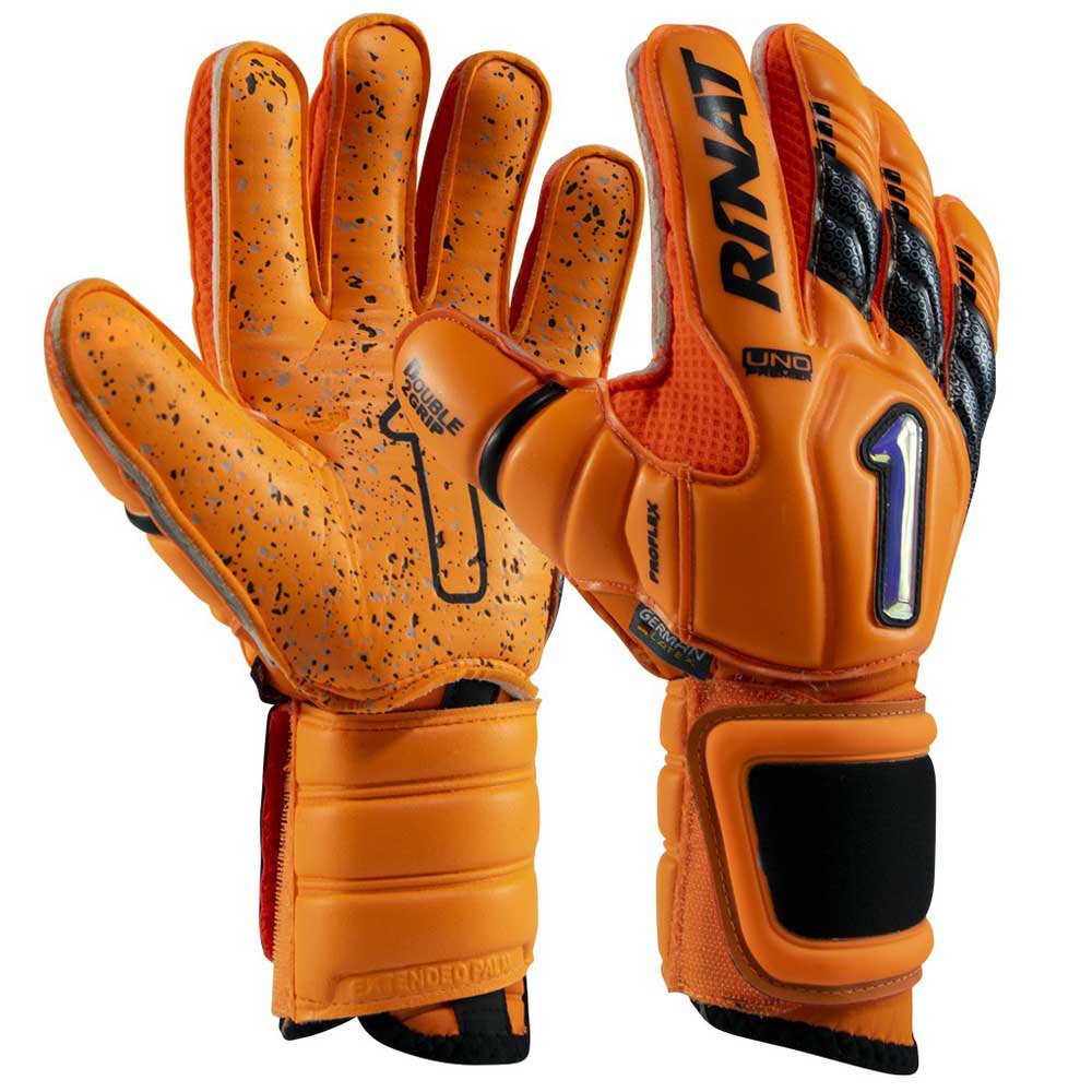Orange size,7 5 finger save Rinat goalkeeper Uno Premer spine semi gloves 