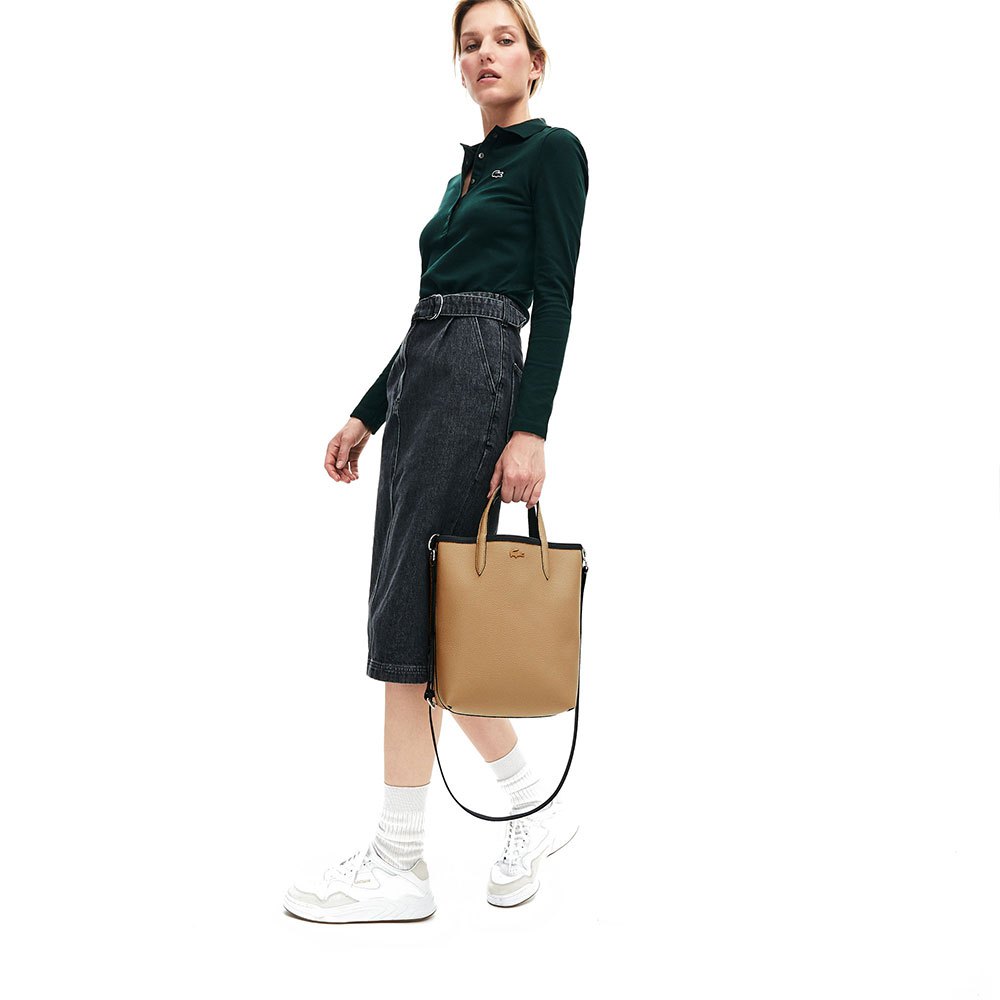 Lacoste Anna Reversible Coated Canvas Tote Tas
