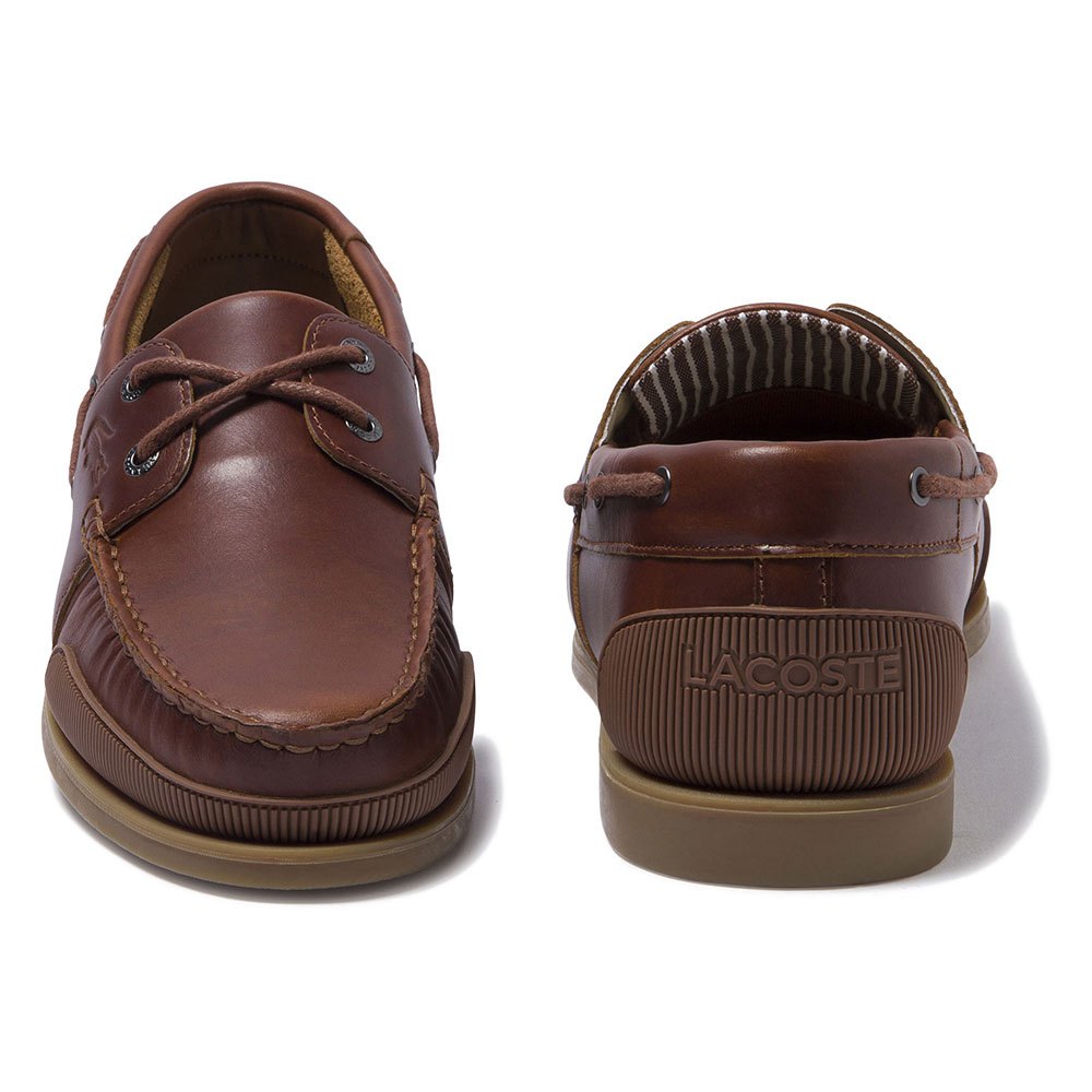 Beurs handel Omringd Lacoste Nautic Soft Leather Boat Shoes Brown | Dressinn