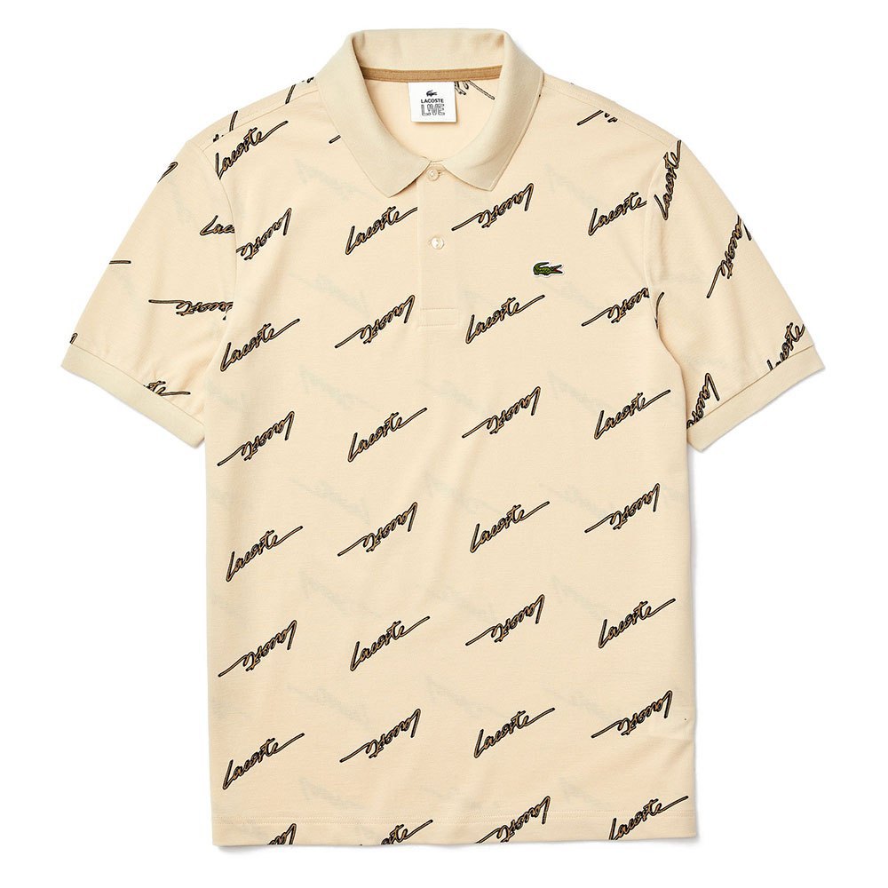 Lacoste Live Standard Fit Print Piqué Short Sleeve Polo Shirt