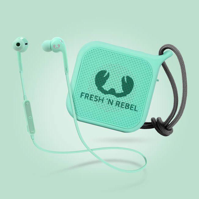 Fresh´n rebel Pakk Trådløse Hodetelefoner Rocbox Pebble+Vibe In Ear