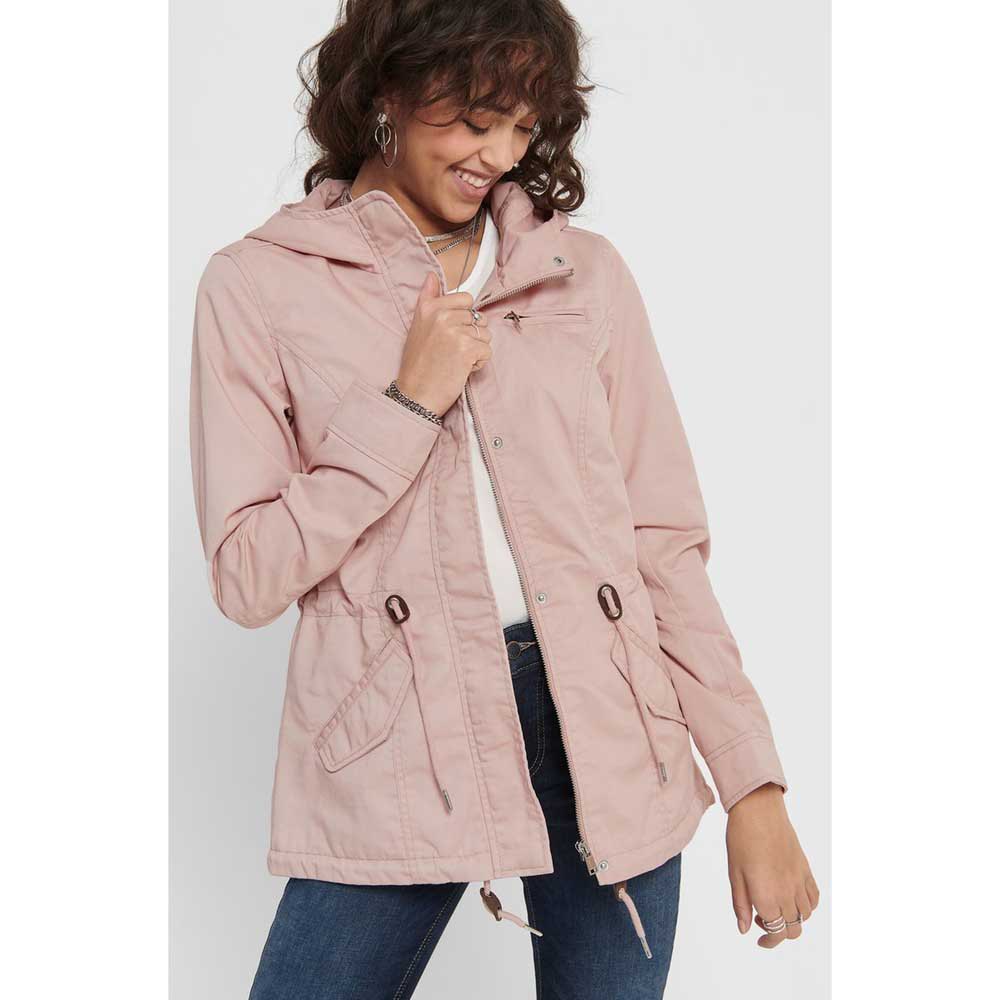 Artificial Pamphlet analysis Only New Lorca Spring Canvas Coat Pink | Dressinn