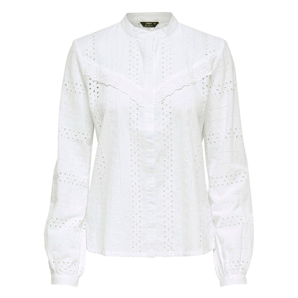 Only Skjorta Miriam Embroidered Anglaise